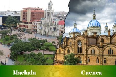Ruta y pasajes de Machala a Cuenca y de cuenca a Machala