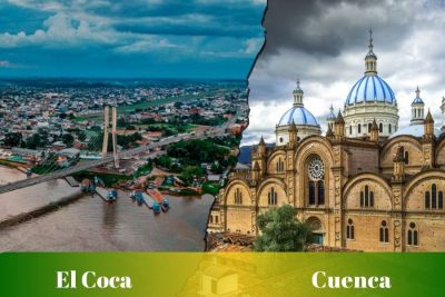 Ruta y pasajes de El Coca a Cuenca y de cuenca a El Coca